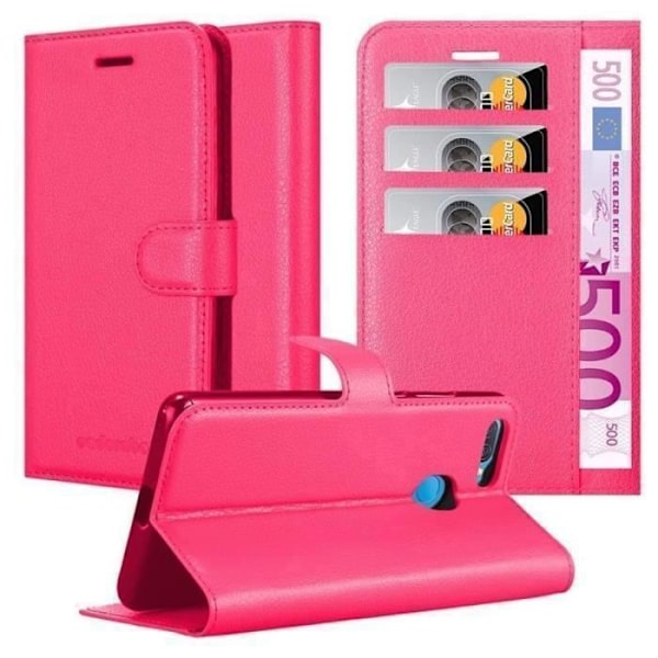 Coque - CADORABO - Oppo A12 - Rosé - Syntetisk - Bokstöd funktion Rosa