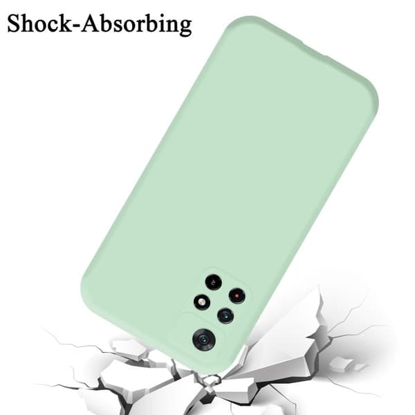 Skal för Xiaomi POCO M4 PRO 5G Stötabsorberande i LIQUID LIGHT GREEN Grön