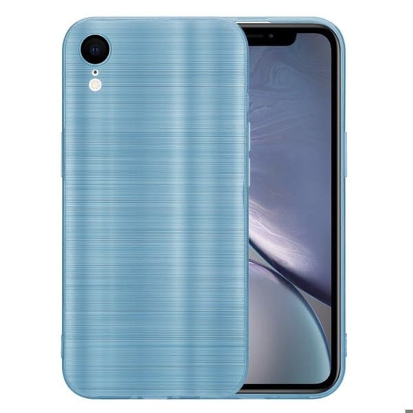 iPhone XR Fodral Borstad Turkos Kameraskydd Blå
