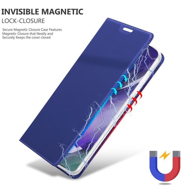 Flip-fodral för Samsung Galaxy NOTE 20 ULTRA i MÖRKBLAU Klassisk Plånbok Stötsäker Blå