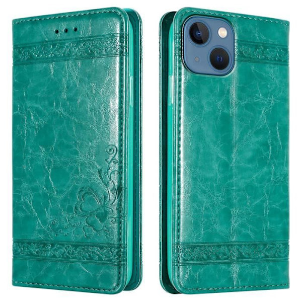 Etui för telefon - CADORABO - iPhone 13 MINI - Turkos - Silikon TPU - Magnetisk stängning Turkos