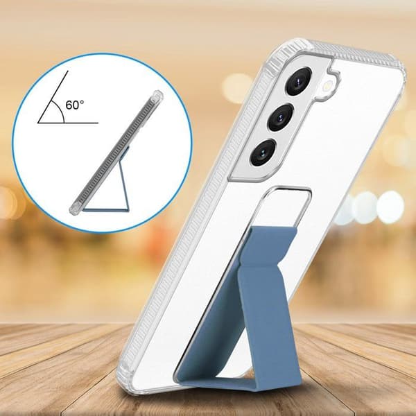 Skydd för Samsung Galaxy S22 PLUS LJUST BLÅ med stöd och ställfunktion Blå