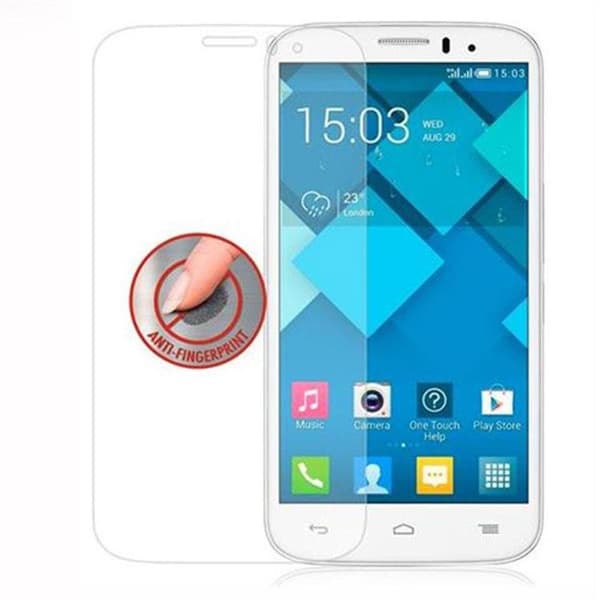 Härdat glas för Alcatel C5 Skärmskydd Vit