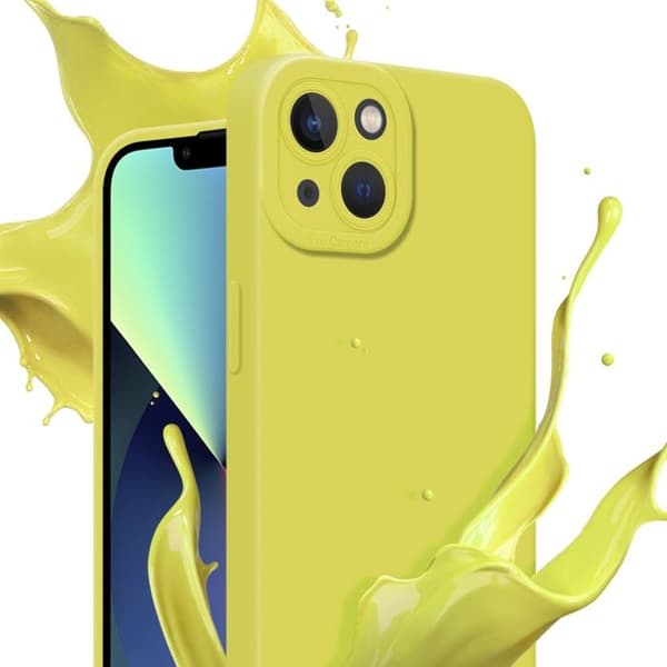 Skyddsfodral för iPhone 14 i FLUID GUL Stötsäker Gul