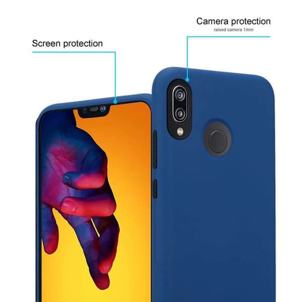 Skyddsfodral för Huawei P20 LITE 2018 / NOVA 3E i Mörkblå Hybrid skydd Blå