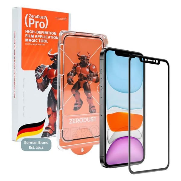 Härdat glas för iPhone 11 Skärmskydd Vit