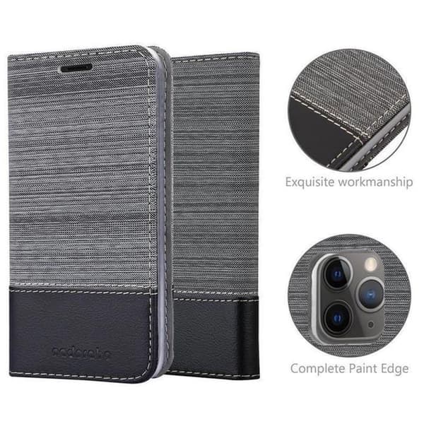 iPhone 11 PRO MAX-fodral i GRÅSVART Stötskyddande etui Grå