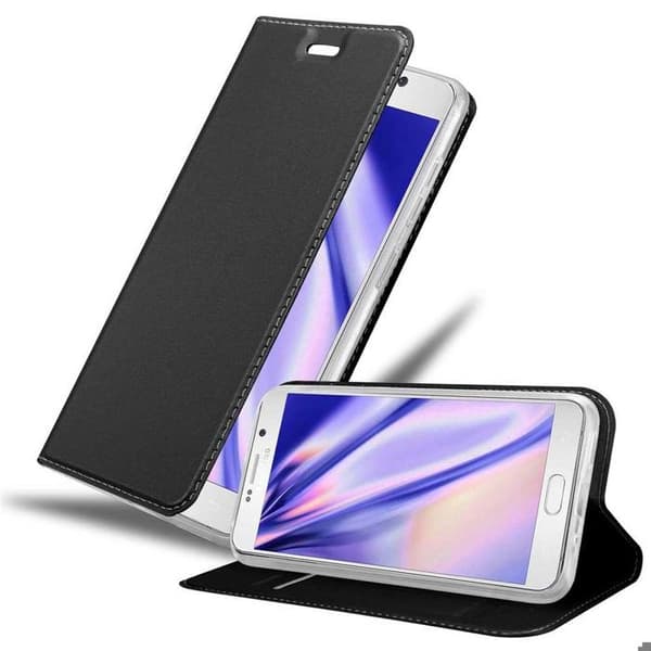 Flipfodral för Samsung Galaxy NOTE 5 Klassisk svart plånbok Stötsäker Svart