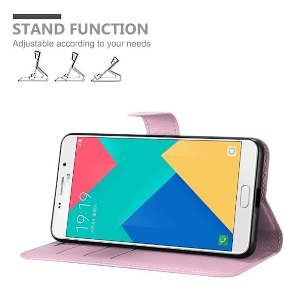 Coque för Samsung Galaxy A9 2016 - CADORABO - LOTUS ROSA - Similskinn - Magnetstängning - Ställfunktion LOTUS ROSA
