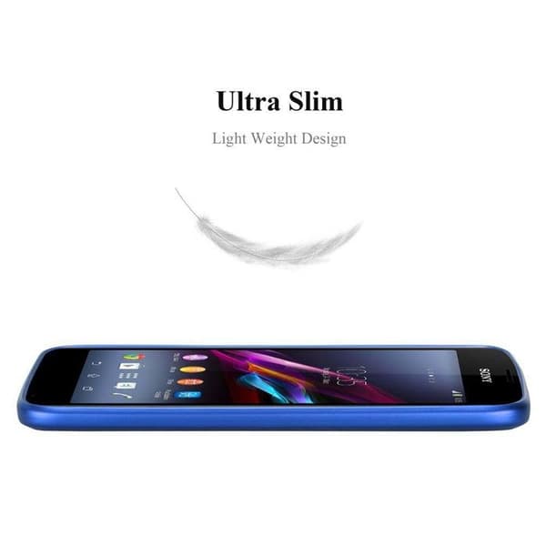 Skyddsfodral för Sony Xperia E1 Skyddsfodral i MATTE METALLBLÅ Design Blå