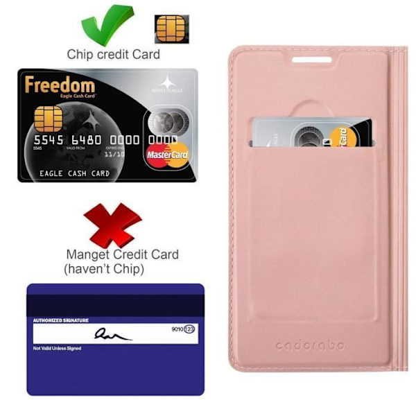 Fodral för Huawei Y5 2019 / Enjoy Play 8 / Honor 8S Fodral i CLASSY ROSÉ GOLD Fodral Skydd Magnetisk stängningsplånbok Rose guld