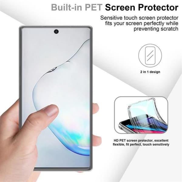Transparent skydd för Samsung Galaxy NOTE 10 Vit