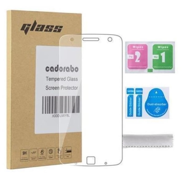 Cadorabo skärmskydd för Motorola MOTO Z PLAY 0,3 mm rundade hörn härdat glas HÖG TRANSPARENS Transparent
