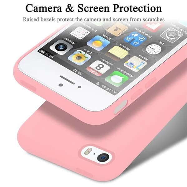 Skal för iPhone 5 / 5S / SE 2016 Stötabsorberande i LIQUID PINK Ros