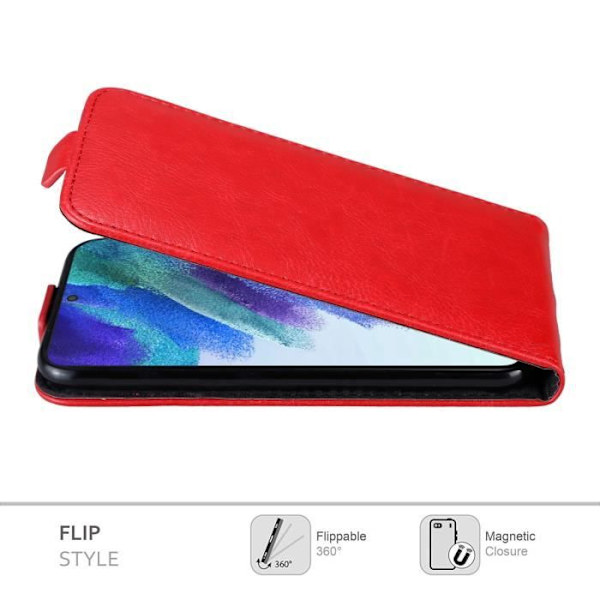 Fodral till Samsung Galaxy S22 Fodral i APPLE RÖD Fodral Skydd Magnetic Flip-plånbok