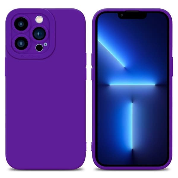 Skyddsfodral för iPhone 12 PRO i MÖRKLILA FLUID Stötskyddande Violett