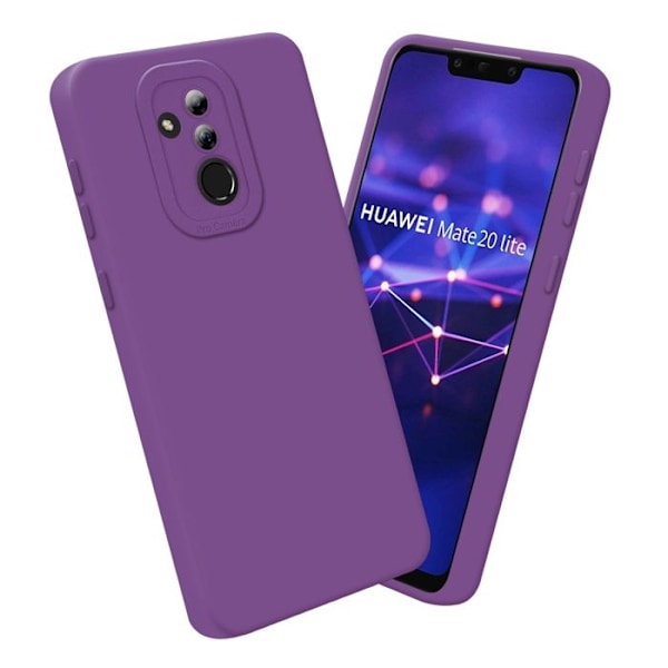 Fodral för Huawei MATE 20 LITE i FLUID VIOLET MAT Fodral Etui Cover i flexibelt TPU-silikon Skydd Lila