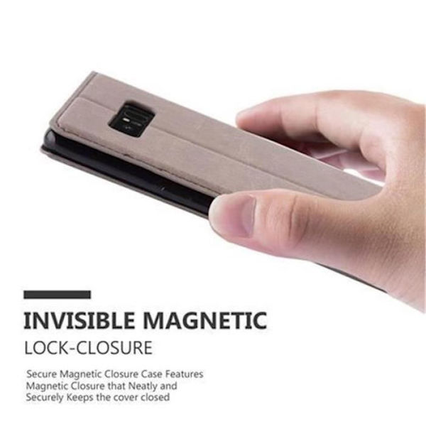 Samsung Galaxy NOTE 8 Fodral i KAFFEBRUN från Cadorabo (INVISIBLE MAGNETIC CLOSURE Design) Helt skyddsfodral med