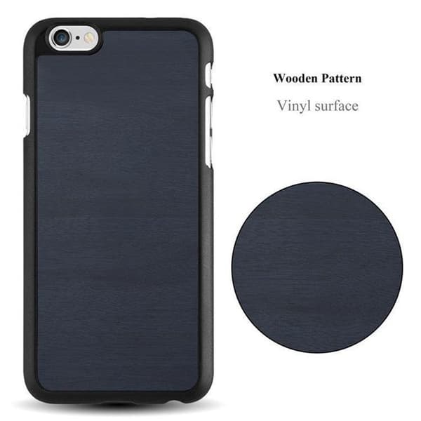 Hårdskal för iPhone 6 PLUS / 6S PLUS i WOODY BLÅ Träskydd med design Blå
