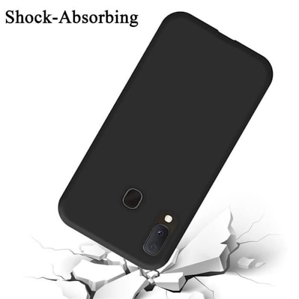 Skyddsskal - CADORABO - Samsung Galaxy A20E - Silikon TPU - Tunn design - Optimal skydd Svart