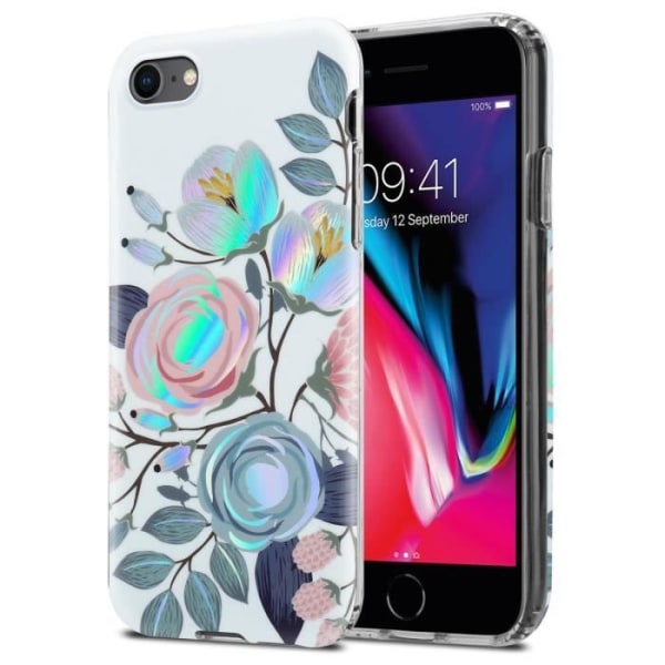 Fodral för Apple iPhone 7 / 7S / 8 / SE 2020 Fodral PEONY FLOWERS Fodral Skyddande silikon TPU blommig plånbok Pionblommor