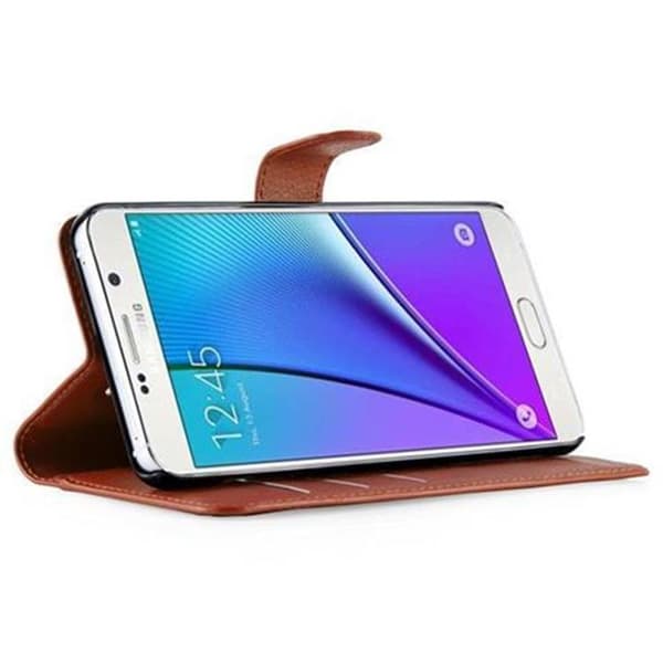 Etui för Samsung Galaxy NOTE 5 i NÖTBRUN brun