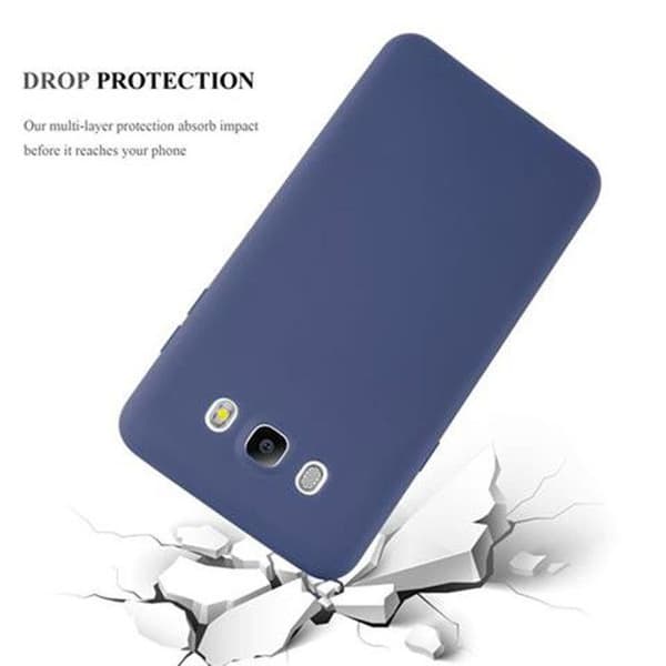 Skyddsfodral för Samsung Galaxy J7 2016 CANDY MÖRKBLOMMA Stötabsorberande Silikon Blå