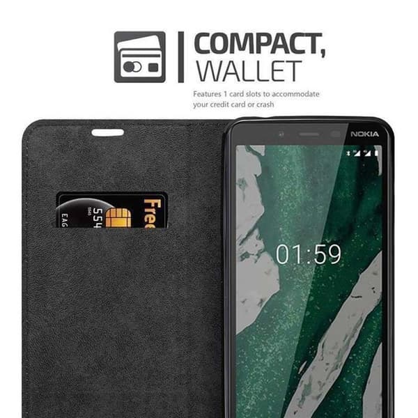 Fodral för Nokia 1 PLUS Skal i MÖRK BRUN brun
