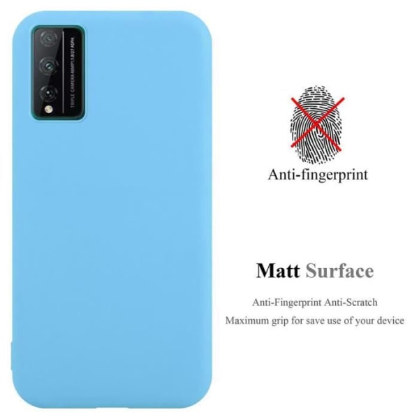 Fodral för Honor PLAY 4T PRO i CANDY BLUE Cadorabo Cover Protection Silikon TPU Fodral