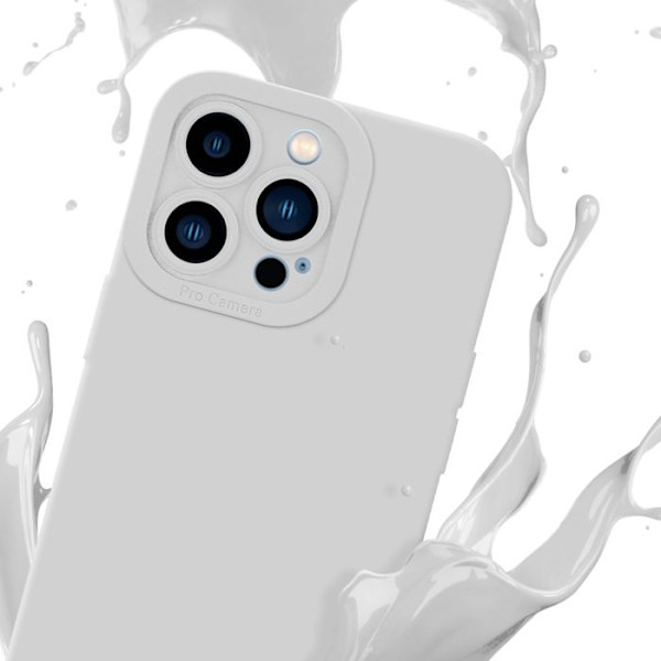 Fodral för Apple iPhone 12 PRO MAX i FLUID WHITE Fodral Skal i flexibelt TPU silikonskydd Vit