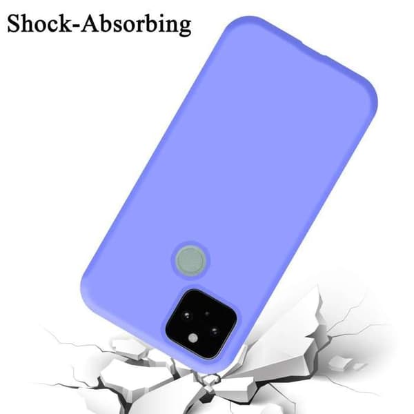 Skal för Google PIXEL 5 Stötabsorberande i LIQUID LIGHT PURPLE Violett