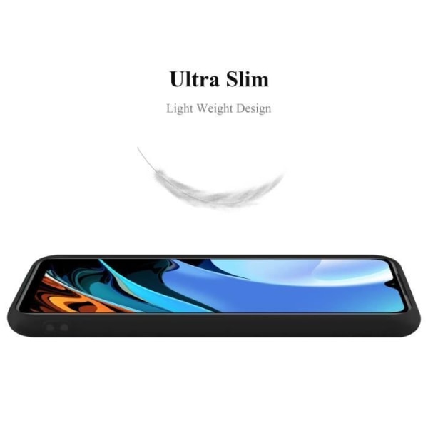 Fodral till Xiaomi RedMi 9T / POCO M3 i CANDY BLACK Cadorabo Cover Protection Silikon TPU-fodral