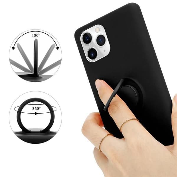 Skal för iPhone 11 PRO i LIQUID BLACK Stötabsorberande skydd Svart