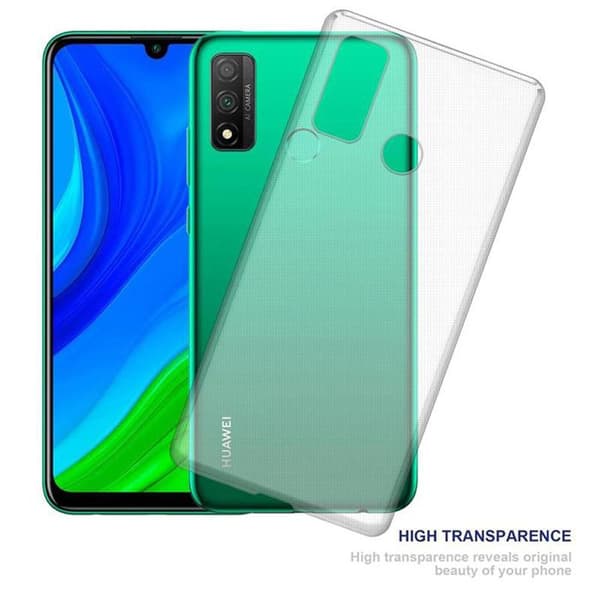 Transparent stötsäker silikonfodral för Huawei P SMART 2020 Vit