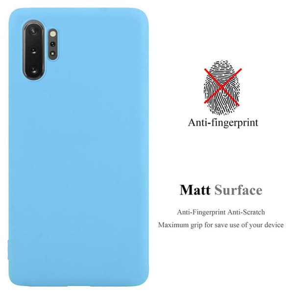 Skyddsfodral för Samsung Galaxy NOTE 10 PLUS CANDY BLÅ Stötabsorberande Silikon Blå