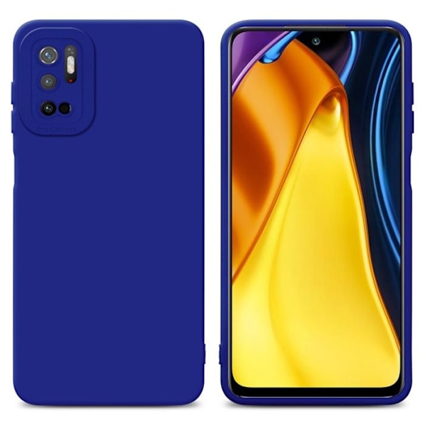 Coque för Xiaomi RedMi NOTE 10 5G / POCO M3 PRO 5G i FLUID BLÅ Fodral Etui Case Cover i flexibelt TPU-silikon Skydd Blå