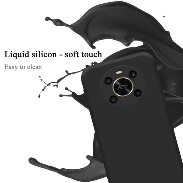 Skyddsskal för Honor MAGIC 4 LITE Stötabsorberande i LIQUID BLACK Svart