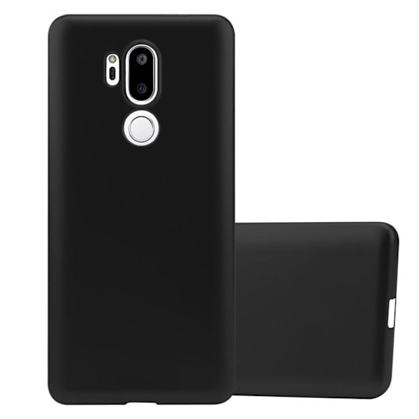 Fodral för LG G7 ThinQ / FIT / ONE Fodral i SVART METALLIC Fodral Skydd Silikon TPU Matt Fodral Svart