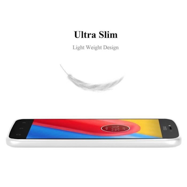 Coque - CADORABO - Motorola MOTO C - Hårt skydd - Matt metallisk design - 1,2 mm tjocklek Grå