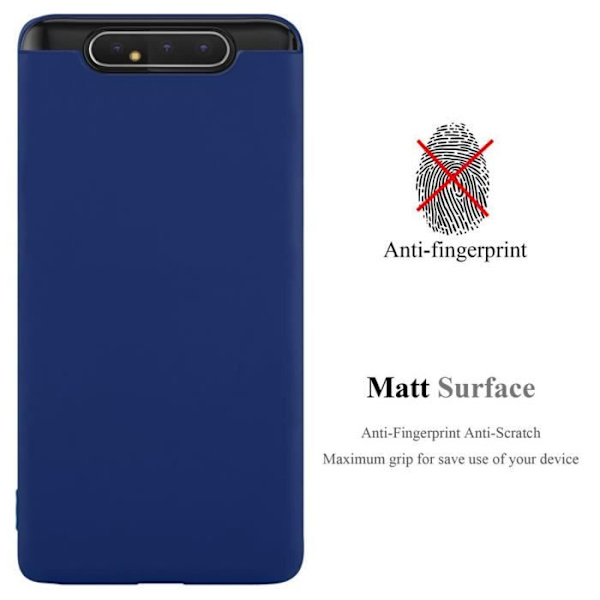 Coque - CADORABO - Samsung Galaxy A80 / A90 4G - Silikon TPU - Mörkblå Godis - Stötskydd Godis Blå Mörk