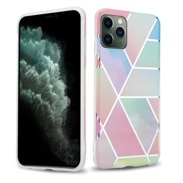 Rainbow Marble Case för Apple iPhone 12 MINI nr. 11 Cadorabo Cover Skyddande silikon TPU