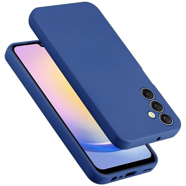Skyddande stötsäker skal för Samsung Galaxy A25 i LIQUID BLUE Blå
