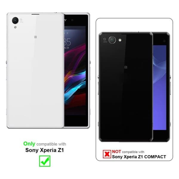 Fodral för Sony Xperia Z1 i VIT ALABASTER Vit
