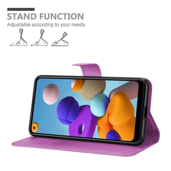 Etui för Samsung Galaxy A21 i ORKIDÉER VIOLETT Violett