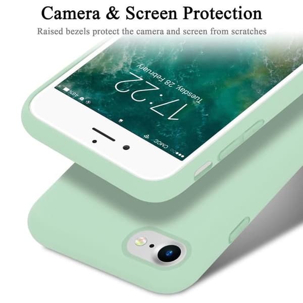 Skal för iPhone 7 / 7S / 8 / SE 2020 Stötabsorberande i LIQUID LIGHT GREEN Grön