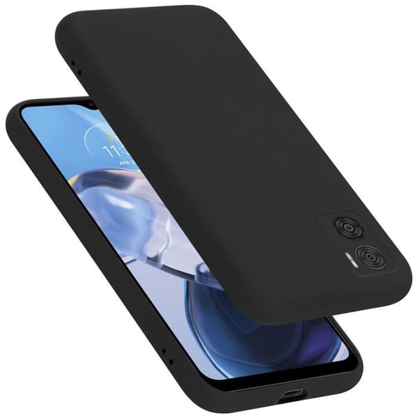 Skyddsskal för Motorola MOTO E22 / E22i Stötskydd i LIQUID BLACK Svart