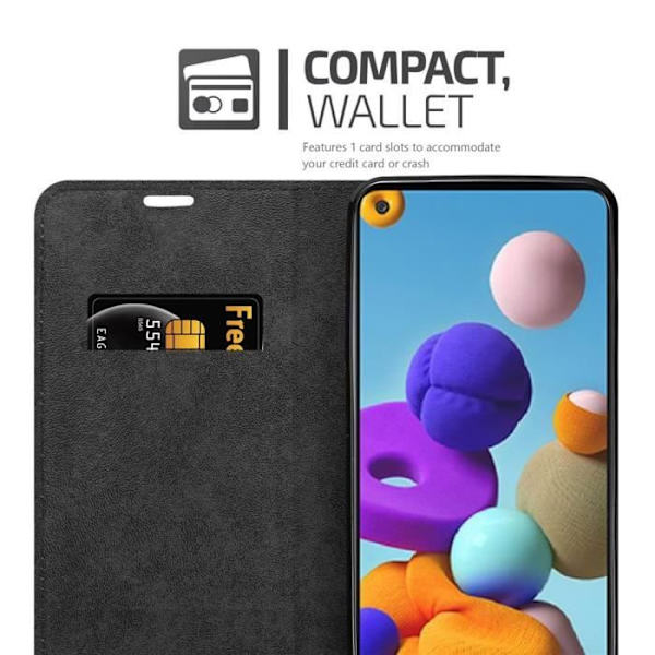 Cadorabo-fodral för Samsung Galaxy A21s i KAFFEBRUNT Skyddsfodral magnetisk stängning