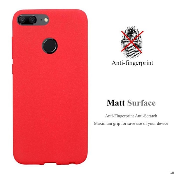 Fodral för Honor 9 LITE Skydd i FROST RÖD Silikon TPU Etui Röd