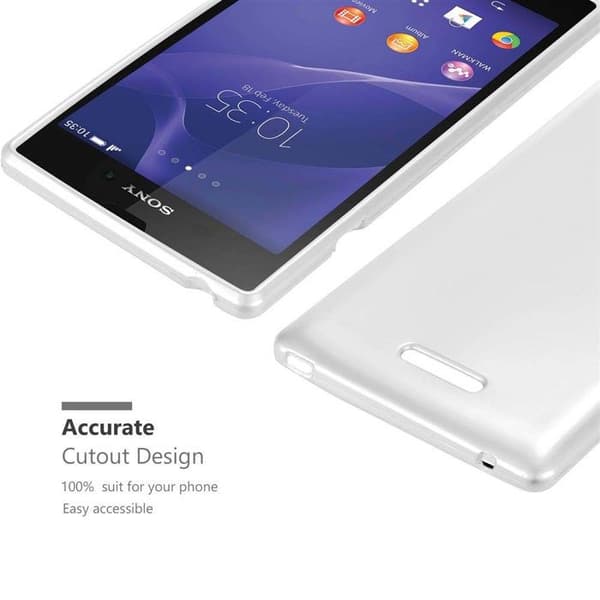 Skyddsfodral för Sony Xperia T3 Skyddsfodral i MATTE DESIGN i METALLISK SILVER Grå