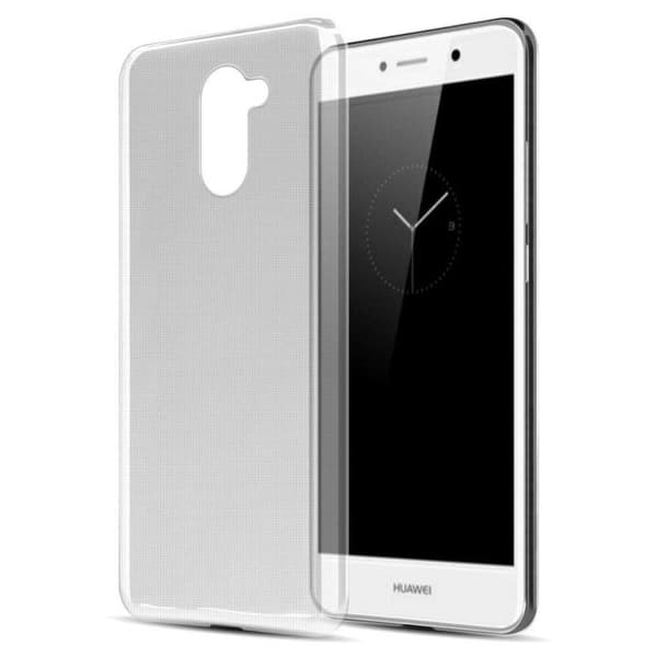 Transparent stötsäker silikonfodral för Huawei Enjoy 7 PLUS Vit